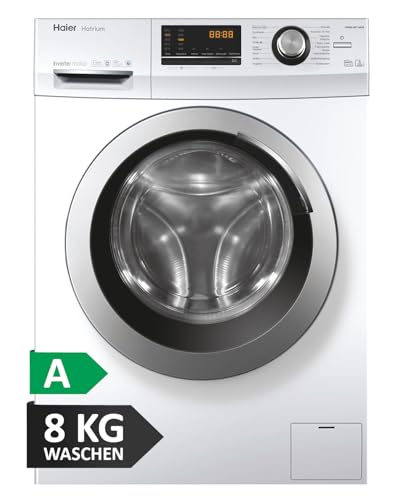 haier hw80 bp14636n waschmaschine 8 kg a beste effizienz inverter motor dampffunktion vollwasserschutz eco 40 60 programm