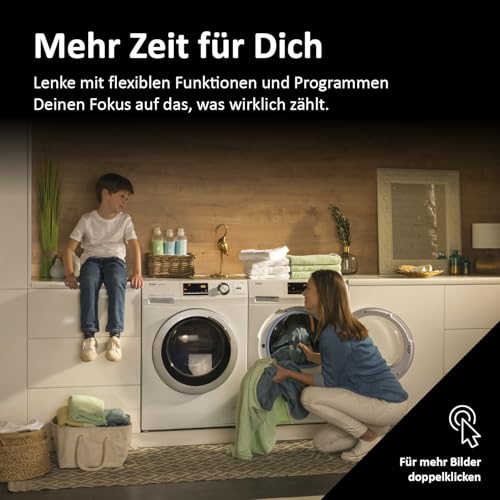 Haier HW80-BP14636N Waschmaschine / 8 kg / A – beste Effizienz / Inverter-Motor / Dampffunktion / Vollwasserschutz / Eco 40-60 Programm - 6