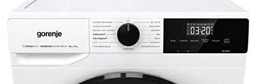 Gorenje WDAM 854 AP Waschtrockner mit Dampffunktion / 8 kg / 1400 U / 15 Programme/Aqua Stop/Inverter PowerDrive Motor/Kindersicherung/QuickDry/weiß - 5