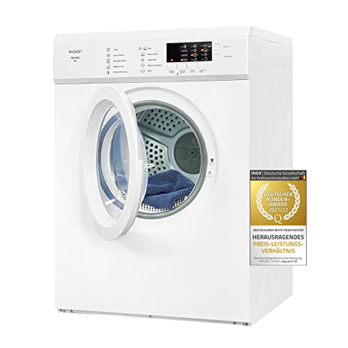 exquisit tae70 3 ablufttrockner trockner ablufttrockner 7kg fuellmenge 8 programme startzeitvorwahl kindersicherung reversierautomatik weiss