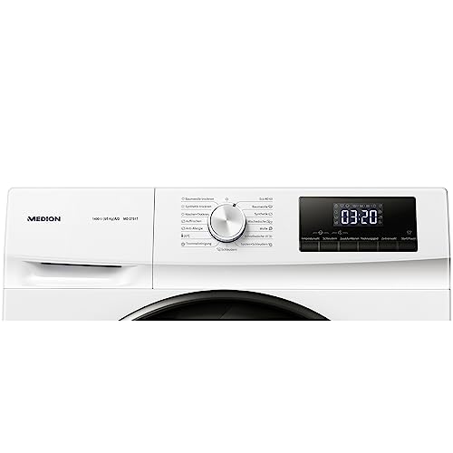 MEDION Waschtrockner (Kombi, 8kg, 15 Programme, 1400 U/Min, LED Anzeige, Eco-Logic System, Startzeitvorwahl, MD37517) - 6