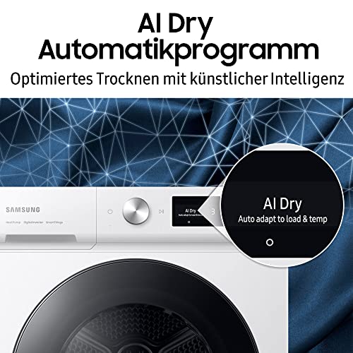 Samsung DV90BB9445GBS2 Bespoke Wärmepumpentrockner, 9 kg, AI Dry - intelligentes Automatikprogramm, QuickDrive, AI Control, Super Speed und Super Leise, Schwarz - 4