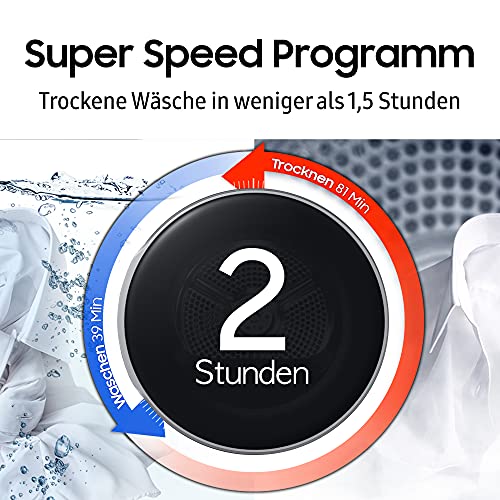 Samsung DV90BB9445GBS2 Bespoke Wärmepumpentrockner, 9 kg, AI Dry - intelligentes Automatikprogramm, QuickDrive, AI Control, Super Speed und Super Leise, Schwarz - 7