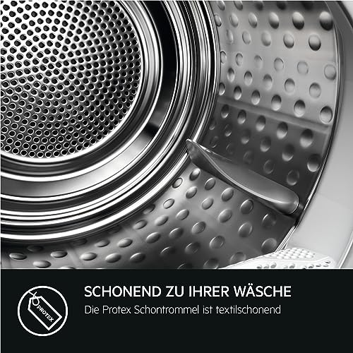 AEG TR8AMZ68 Wärmepumpentrockner / Serie 8000 mit AbsoluteCare / Testsieger der Stiftung Warentest / 8,0 kg / A+++ / energiesparend / Mengenautomatik / Knitterschutz / Schontrommel / weiß - 11