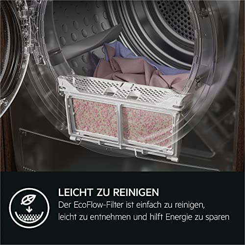 AEG TR8AMZ68 Wärmepumpentrockner / Serie 8000 mit AbsoluteCare / Testsieger der Stiftung Warentest / 8,0 kg / A+++ / energiesparend / Mengenautomatik / Knitterschutz / Schontrommel / weiß - 10