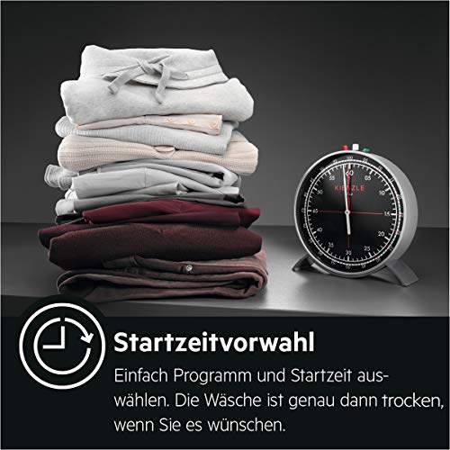 AEG T8DB67580 Wärmepumpentrockner / AbsoluteCare – Wolle-Seide-Outdoor trocknen / 8,0 kg / A++ / energiesparend / Mengenautomatik / Knitterschutz / Kindersicherung / Schontrommel / Startzeitvorwahl - 11