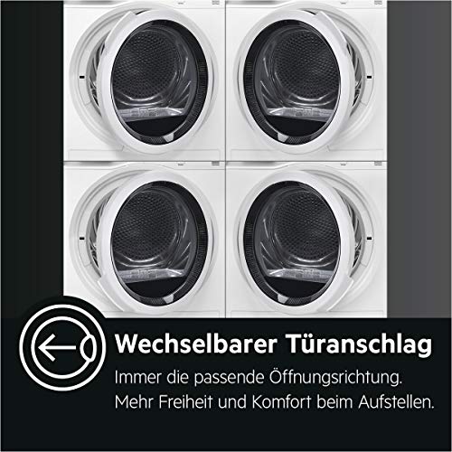 AEG T8DB67580 Wärmepumpentrockner / AbsoluteCare – Wolle-Seide-Outdoor trocknen / 8,0 kg / A++ / energiesparend / Mengenautomatik / Knitterschutz / Kindersicherung / Schontrommel / Startzeitvorwahl - 10
