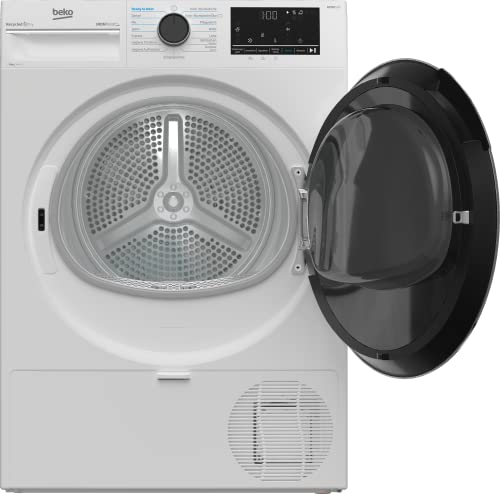 Beko B5T4824IF bPRO 500 Wäschetrockner, 8 kg, Frontlader Wärmepumpentrockner, allergikergeeignet, 15 Programme, Dampffunktion, Knitterschutz, Silent-Programm, AquaWave Schontrommel, Weiß - 4