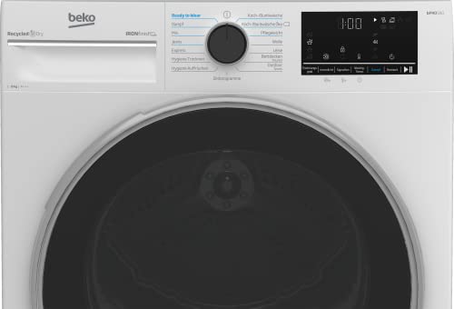 Beko B5T4824IF bPRO 500 Wäschetrockner, 8 kg, Frontlader Wärmepumpentrockner, allergikergeeignet, 15 Programme, Dampffunktion, Knitterschutz, Silent-Programm, AquaWave Schontrommel, Weiß - 5
