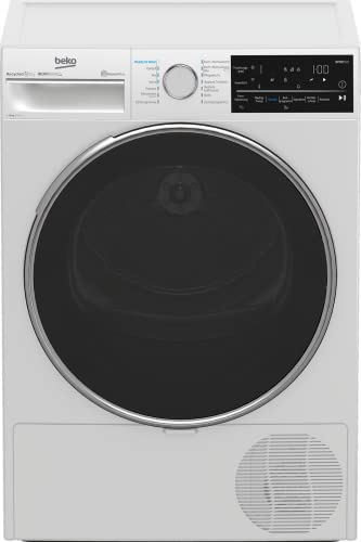 Beko B5T62243W Wäschetrockner 8 kg, Frontlader Wärmepumpentrockner, Allergikergeeignet, 14 Programme, IronFinish, Digitales Display, Bluetooth & WiFi, Weiß - 3