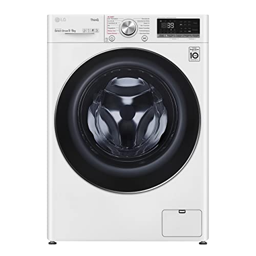 lg electronics v7wd96h1a waschtrockner mit ai dd 9 kg waschen 6 kg trocknen 1400 u min steam turbowash 360 neue wohlfuehl trommel wi fi funktion weiss