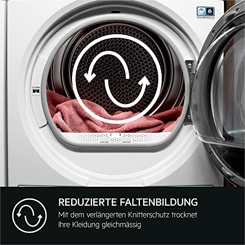 AEG TR7T60580 / Wärmepumpentrockner / SensiDry – schonend und energiesparend / 8,0 kg / A++ / Mengenautomatik / Knitterschutz / Kindersicherung / Schontrommel / Startzeitvorwahl - 8