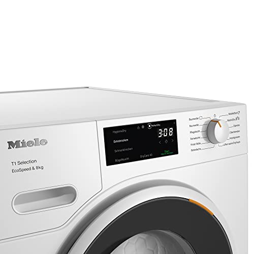 Miele TSF 763 WP Wärmepumpentrockner – Für bis zu 8 kg Wäsche – Mit EcoSpeed, effizienter EcoDry-Technologie, DryCare 40 und WLAN-Vernetzung – Energieklasse A+++ - 3