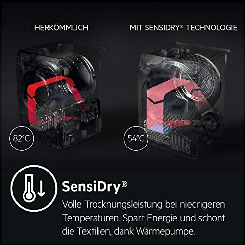 AEG T7DB41580 Wärmepumpentrockner / A++ / 8,0 kg / SensiDry - schonend und energiesparend / Mengenautomatik / Knitterschutz / Kindersicherung / Schontrommel / Startzeitvorwahl - 2