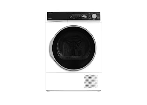 sharp kd rohb7gwa dewaermepumpentrockner a 7 kg 15 programme inkl 20 min kurzprogramm bubbledrum schontrolmmel mit led trommelbeleuchtung ablaufschlauch weiss