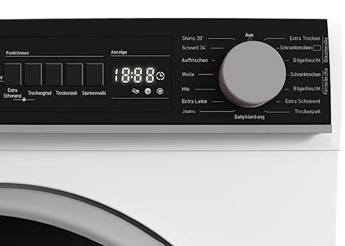 Sharp KD-ROHB7GWA++-DEWärmepumpentrockner / A++ / 7 kg / 15 Programme inkl. 20 min Kurzprogramm / BubbleDrum-Schontrolmmel mit LED-Trommelbeleuchtung / Ablaufschlauch / Weiß - 6