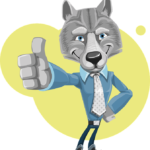 Daumen hoch wolf