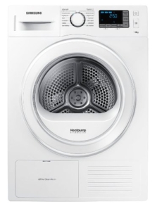Samsung DV80F5E5HGWEG Wärmepumpentrockner / A++ / 8 kg / Vollgrafisches LED Display / Diamond Pflegetrommel / weiß - 